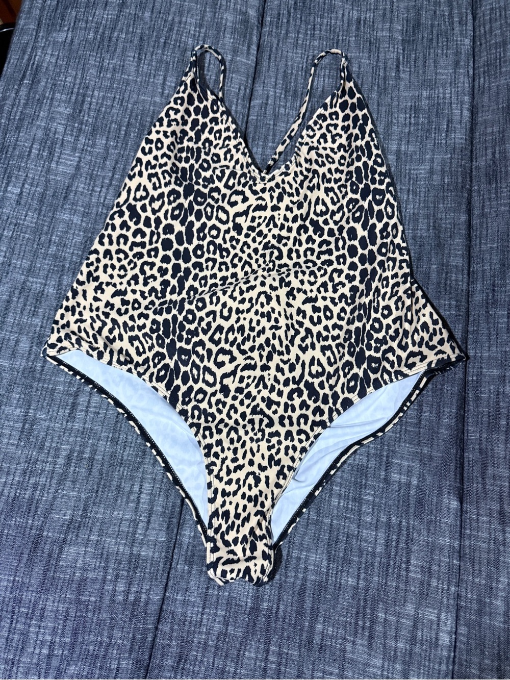 Leopard Print One Piece Swimsuit